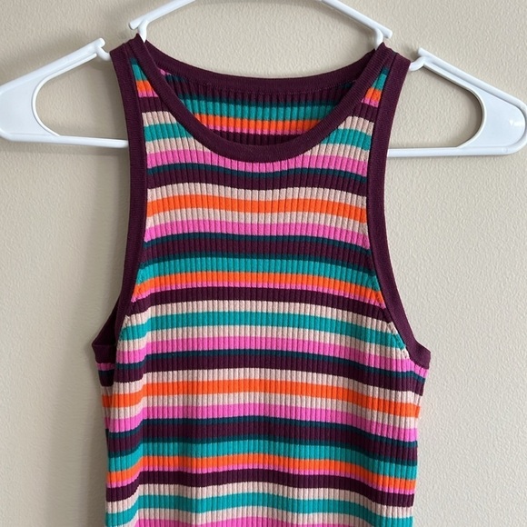 Trina Turk Blue Point Striped Bodycon Midi Dress - Picture 5 of 9